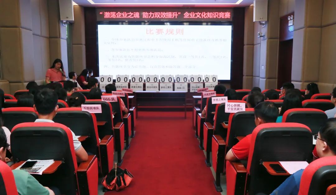 激荡企业之魂 助力双效提升——白云山1277星际电子游戏公司成功进行企业文化知识较量